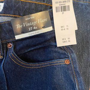 Abercrombie High Rise Vintage Flare Jean (Curve Love)